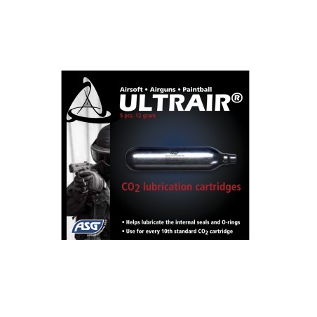 CO2 balionėliai ULTRAIR Lubrication (5vnt)