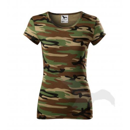 Moteriški trikotažiniai marškinėliai ADLER-A22 woodland