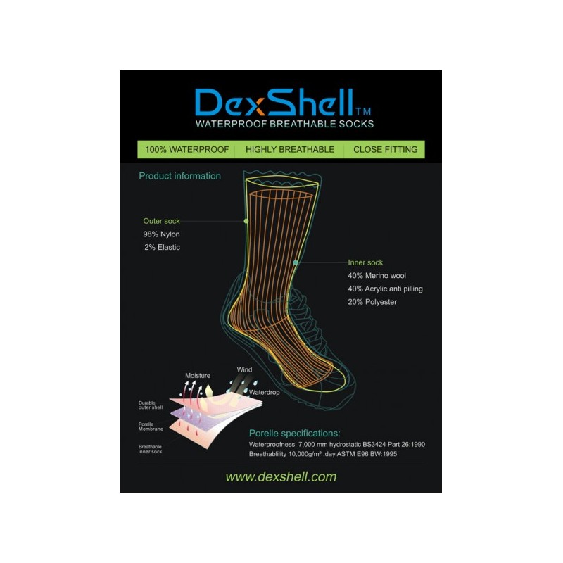 Neperšlampamos kojinės DexShell Hytherm Pro Neperšlampamos kojinės DexShell Hytherm Pro