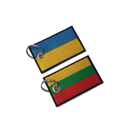 Dvipusis pakabukas- vėliavėlė Lietuva/Ukraina
