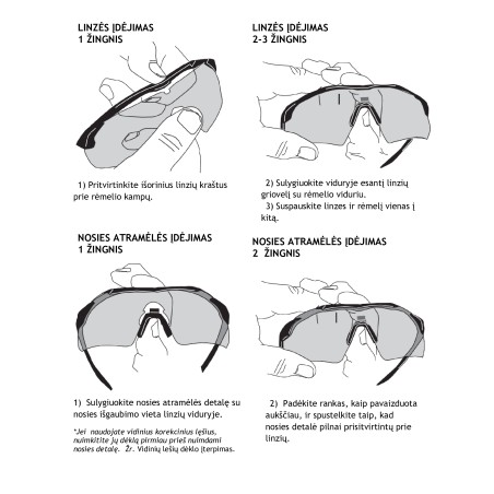 Apsauginiai akiniai WileyX VAPOR 3501 (juodas rėmelis)