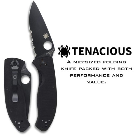 Peilis Spyderco Tenacious C122GBBK