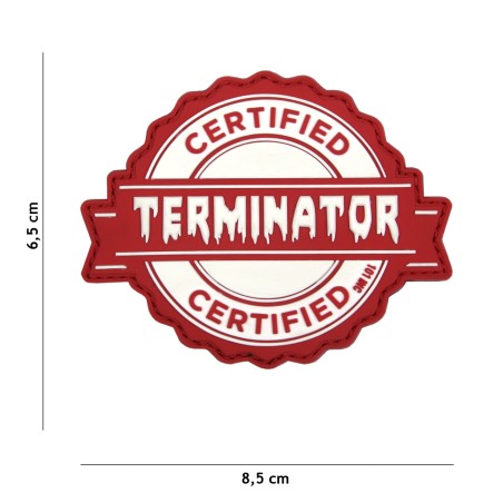 Antsiuvas PVC "Terminator" (raudona)